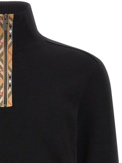 Black Wool Cardigan