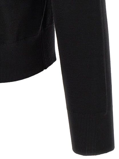 Black Wool Cardigan