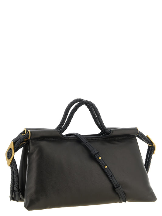 Black Lamb Leather Handbag