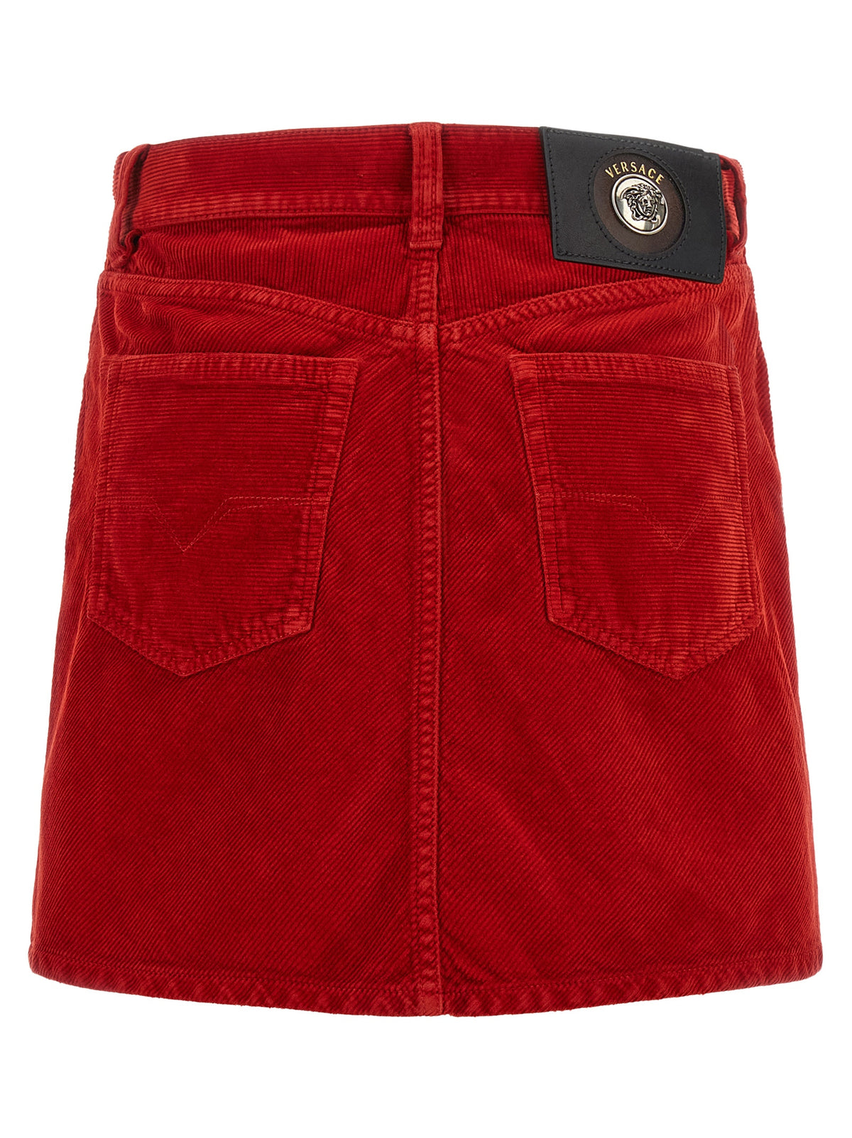 Red Cotton Long Skirt