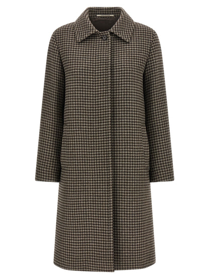 Brown Virgin Wool Coat
