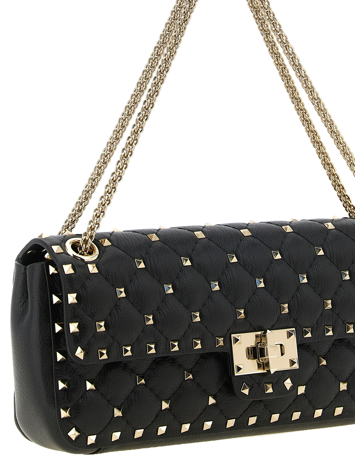 Black Goatskin Shoulder Bag