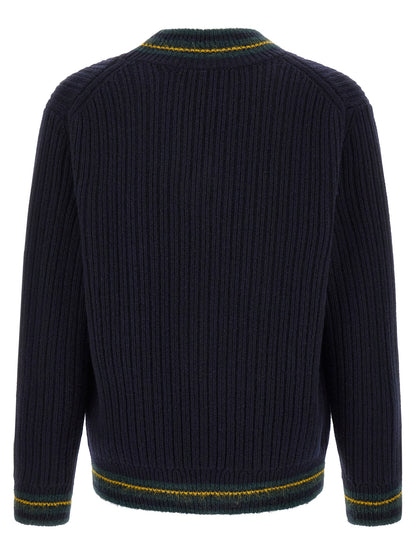 Blue Wool Cardigan