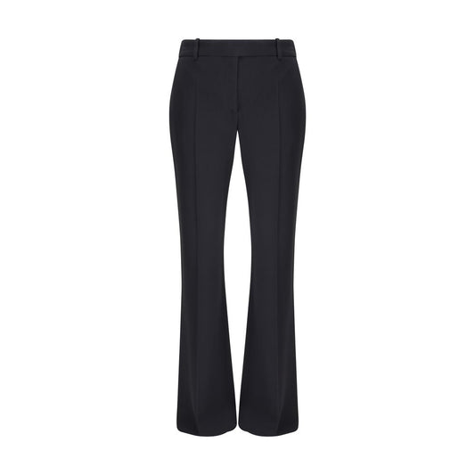 Black Acetate Flared Pants
