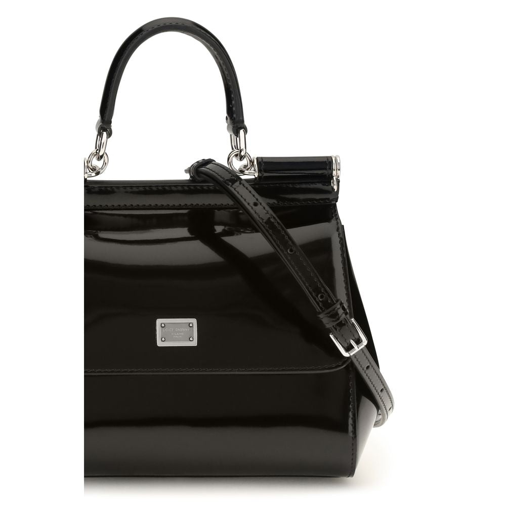 Black Calf Leather Bos Taurus Handbag