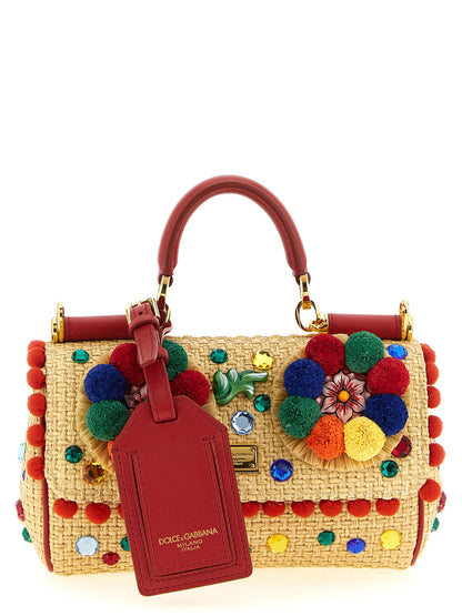 Multicolor Viscose Handbag