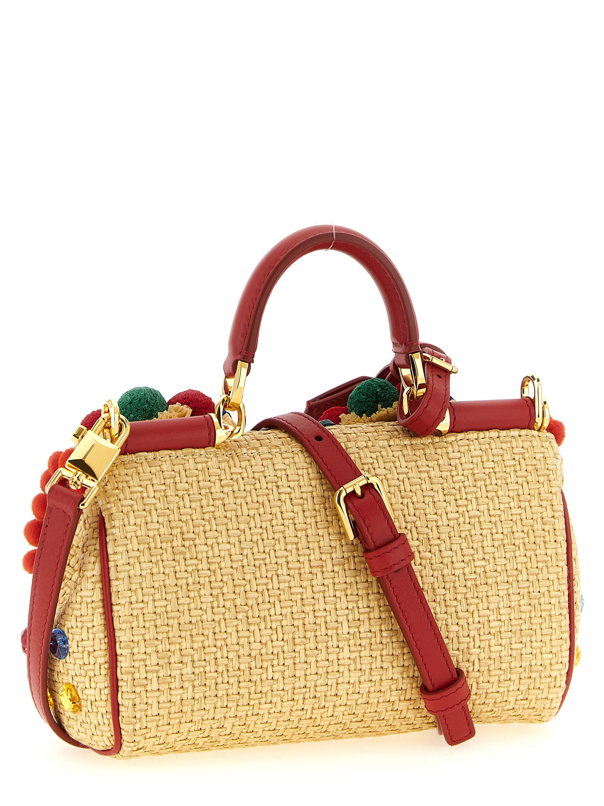 Multicolor Viscose Handbag