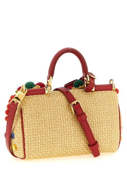 Multicolor Viscose Handbag