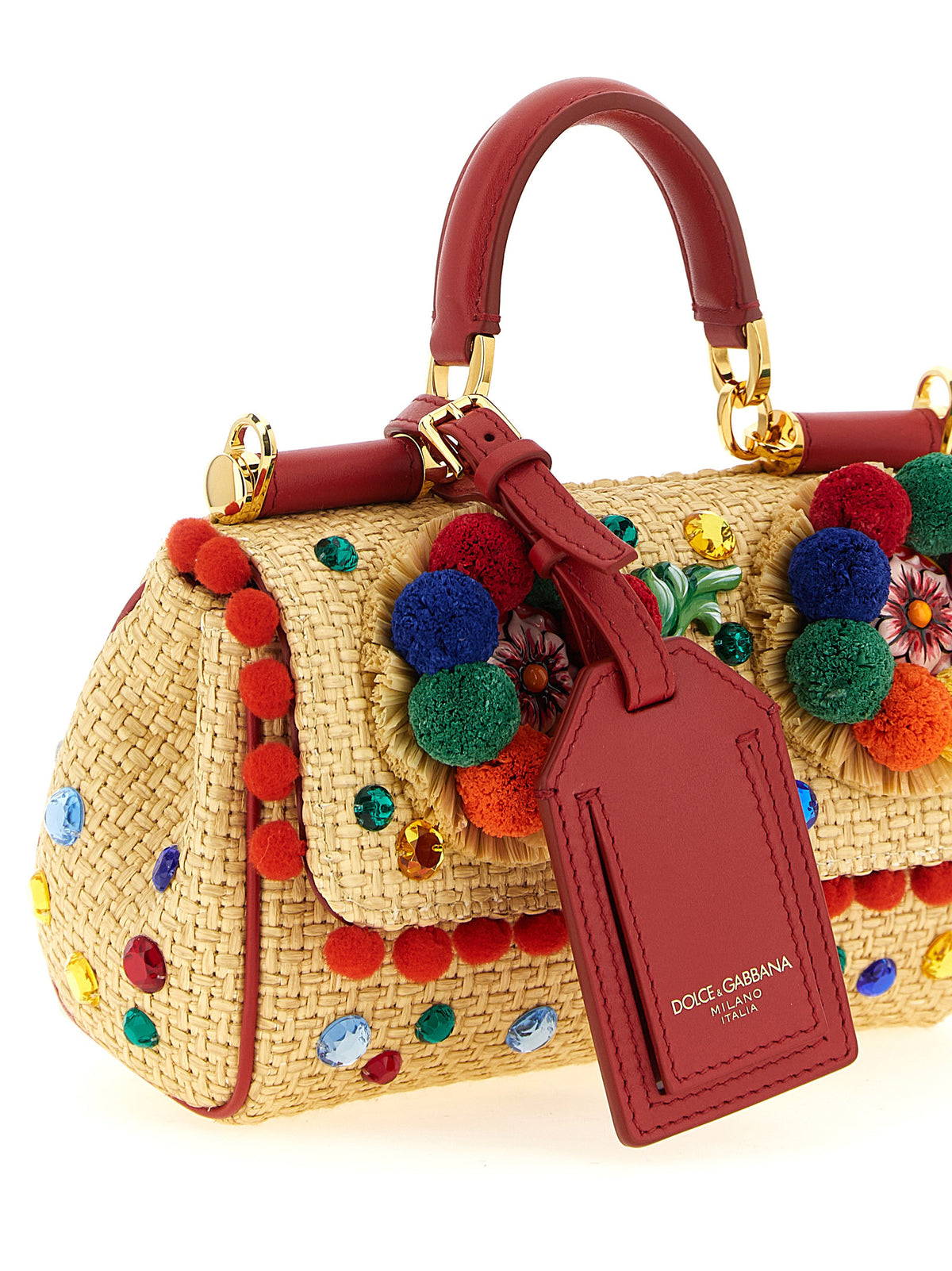 Multicolor Viscose Handbag