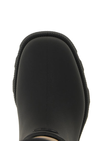 Black Rubber Over The Knee
