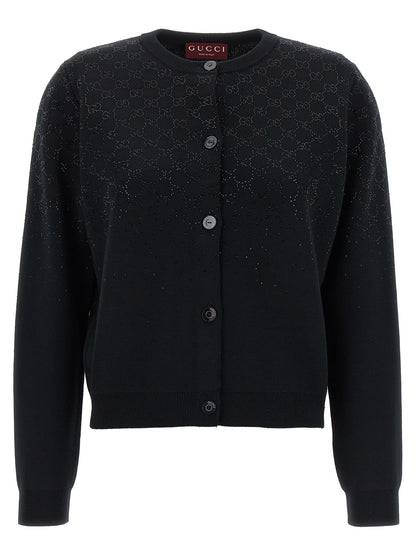 Black Wool Cardigan