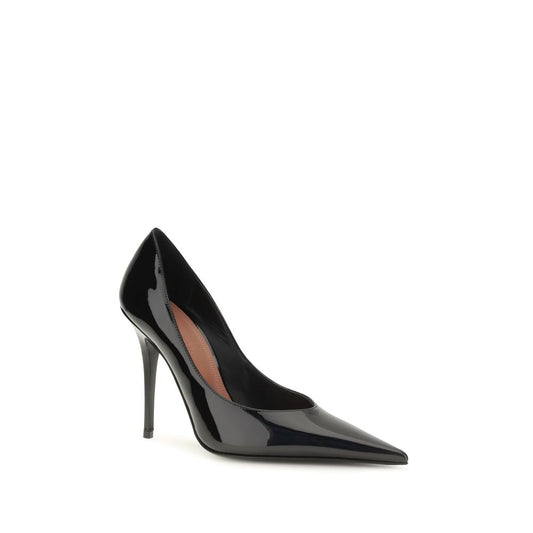 Black Calf Leather Bos Taurus High Heel Pumps