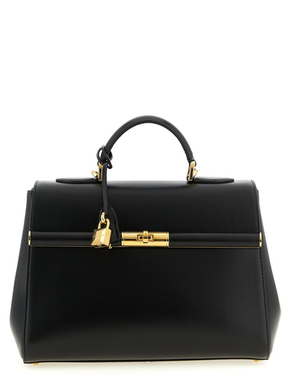 Black Lamb Leather Handbag