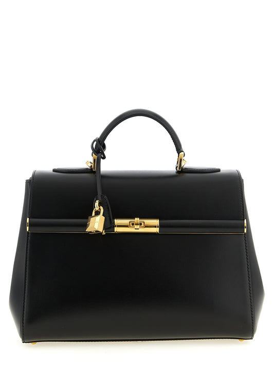 Black Lamb Leather Handbag