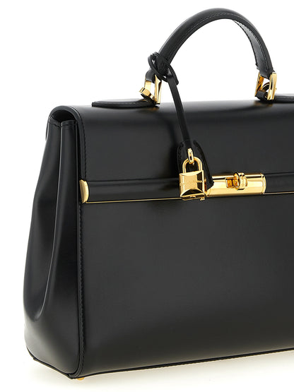 Black Lamb Leather Handbag