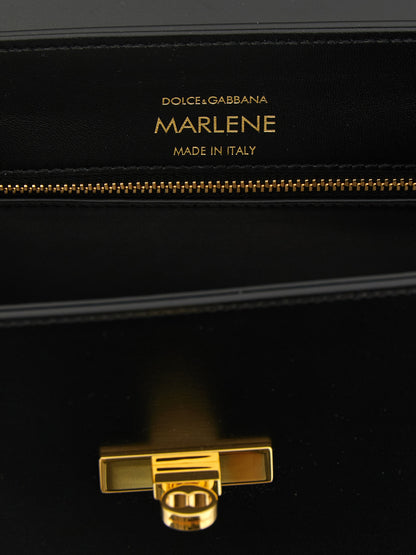 Black Lamb Leather Handbag
