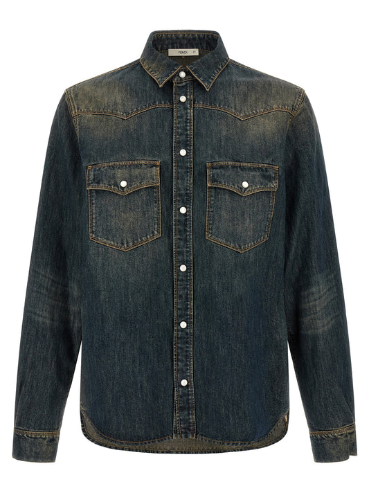 Blue Cotton Blouse