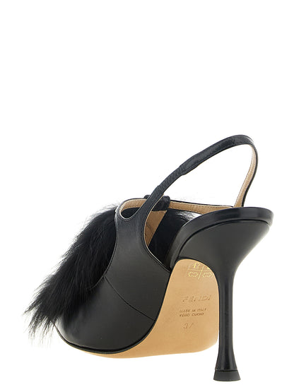 Black Calfskin High Heel Pumps