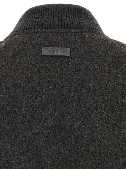 Gray Virgin Wool Bomber