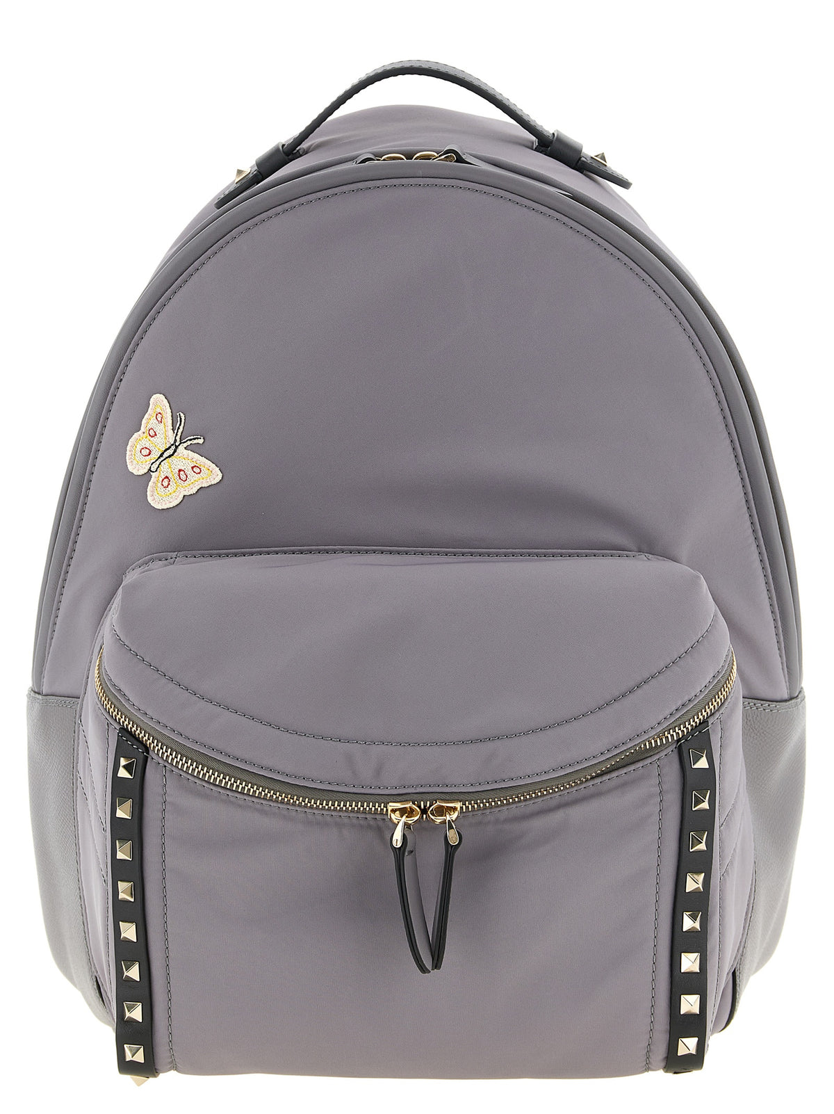 Gray Polyester Backpack