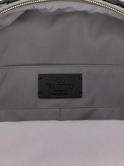 Gray Polyester Backpack