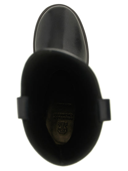 Black Calfskin Over The Knee