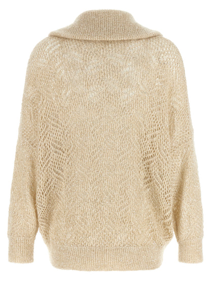 Beige Polyamide Cardigan