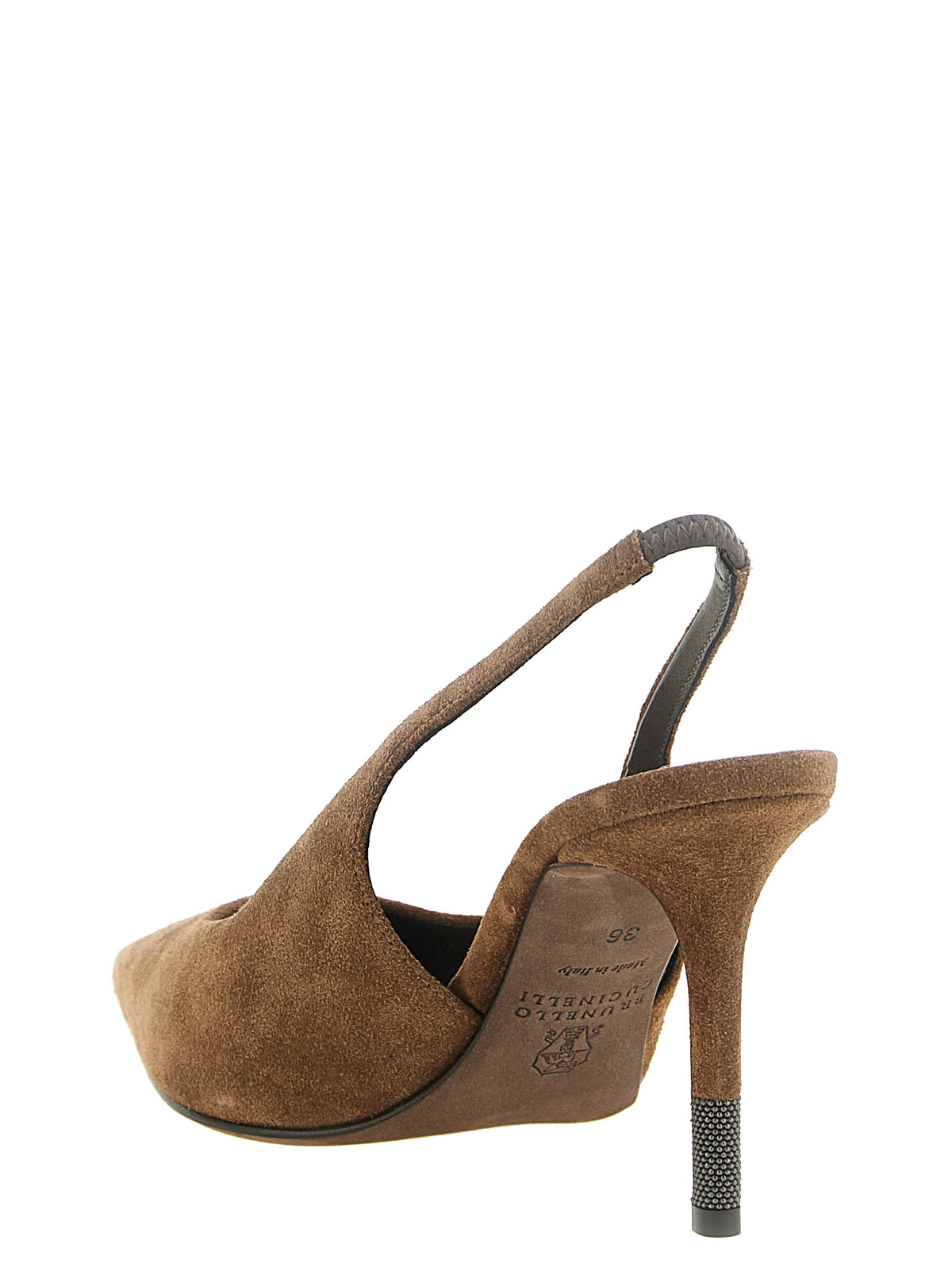 Brown Calfskin High Heel Pumps