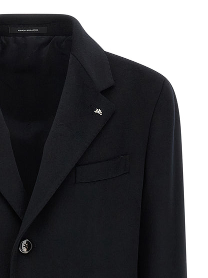 Blue Virgin Wool Coat