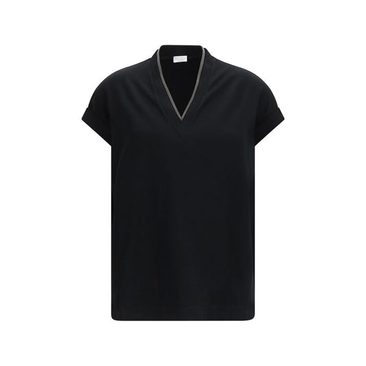 Black Cotton T-Shirt