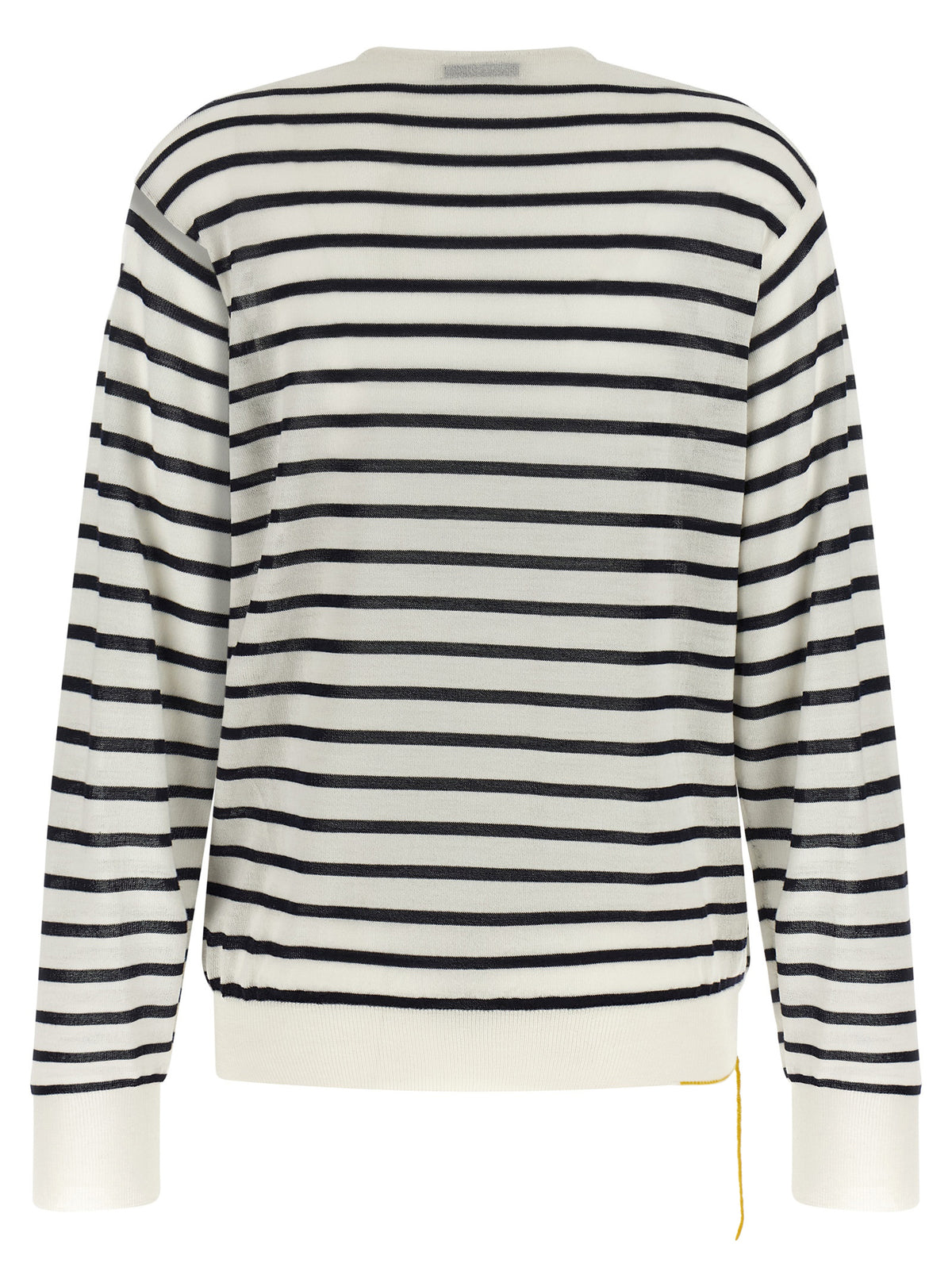 Bicolor Virgin Wool Cardigan