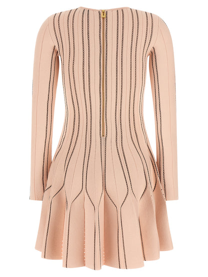 Multicolor Viscose Short Dress