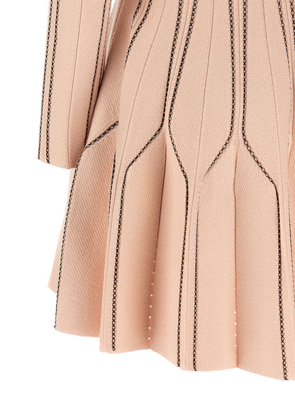 Multicolor Viscose Short Dress