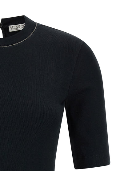 Black Cotton Cardigan