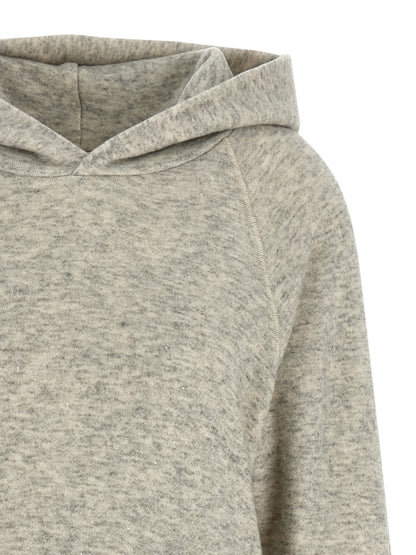 Gray Cotton Hoodie