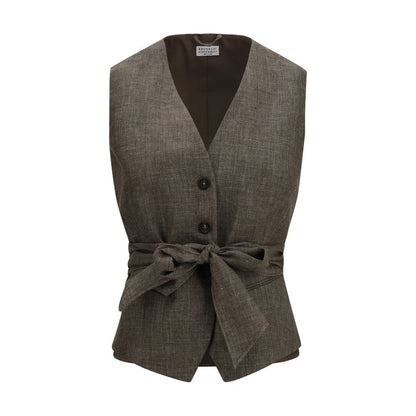 Brown Linen Blazer