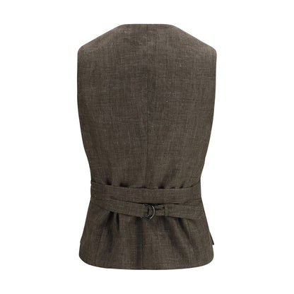 Brown Linen Blazer