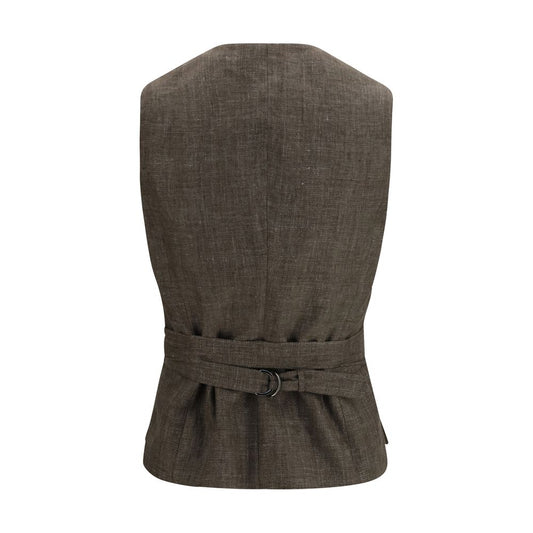 Brown Linen Blazer