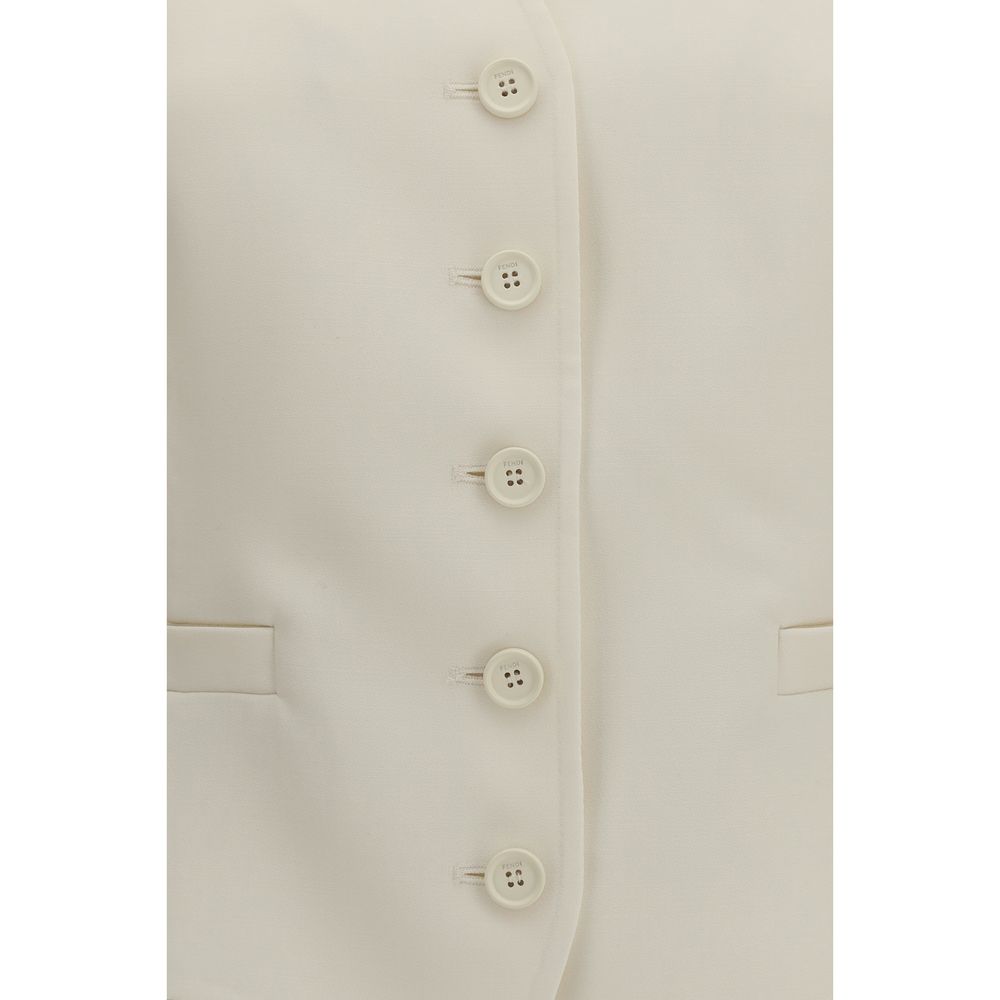 Beige Wool Oves Aries Waistcoat