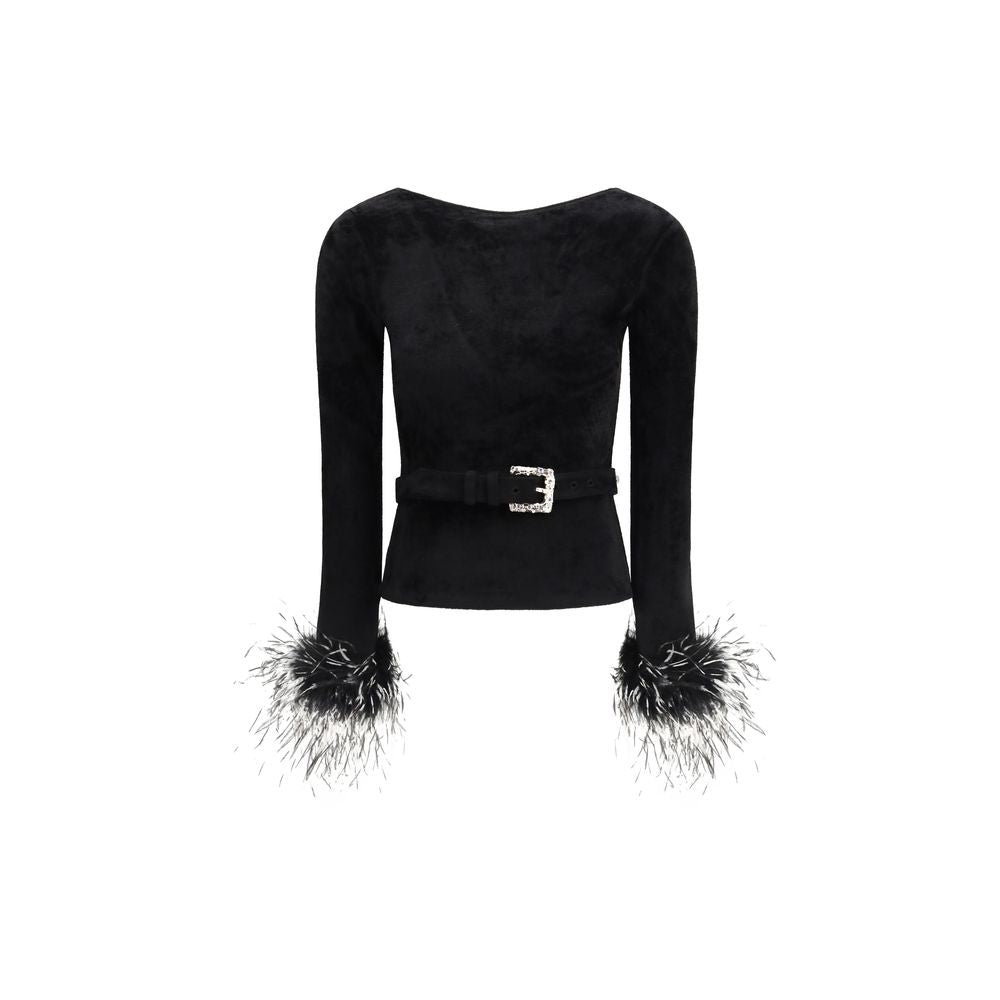 Black Viscose Blouse