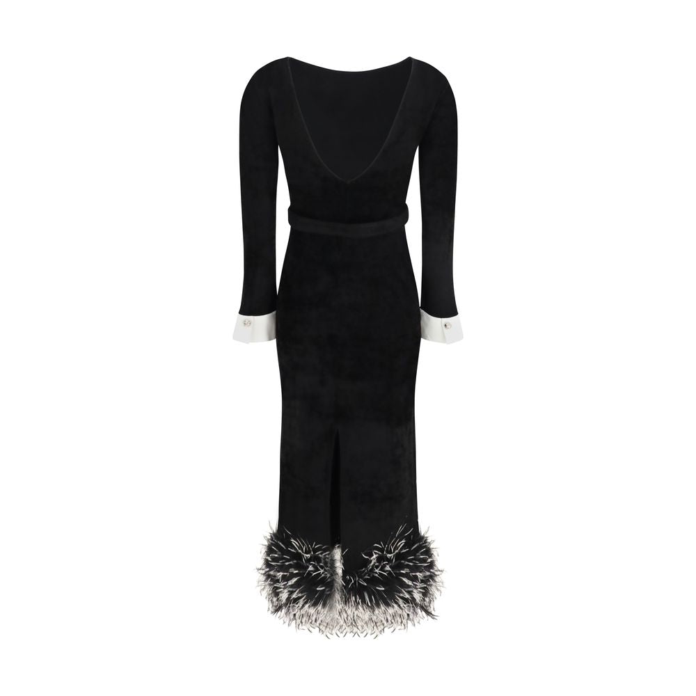 Black Viscose Cocktail Dress