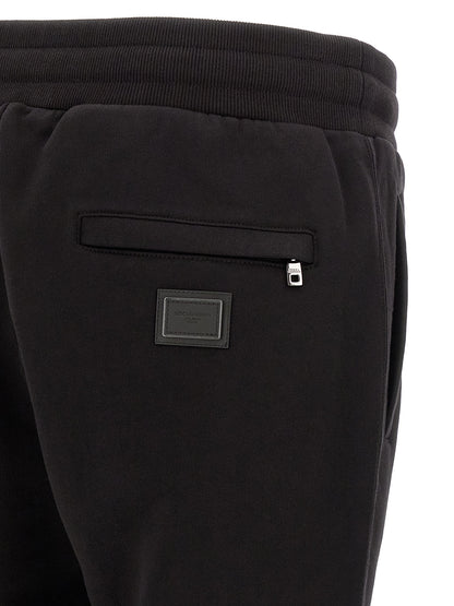 Black Cotton Joggers (Workout Pants)
