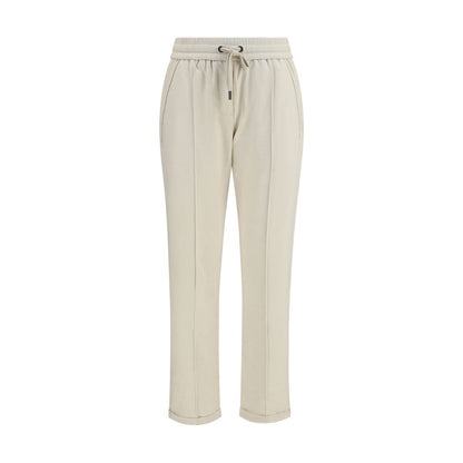 Beige Cotton Joggers (Workout Pants)