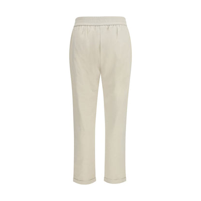 Beige Cotton Joggers (Workout Pants)