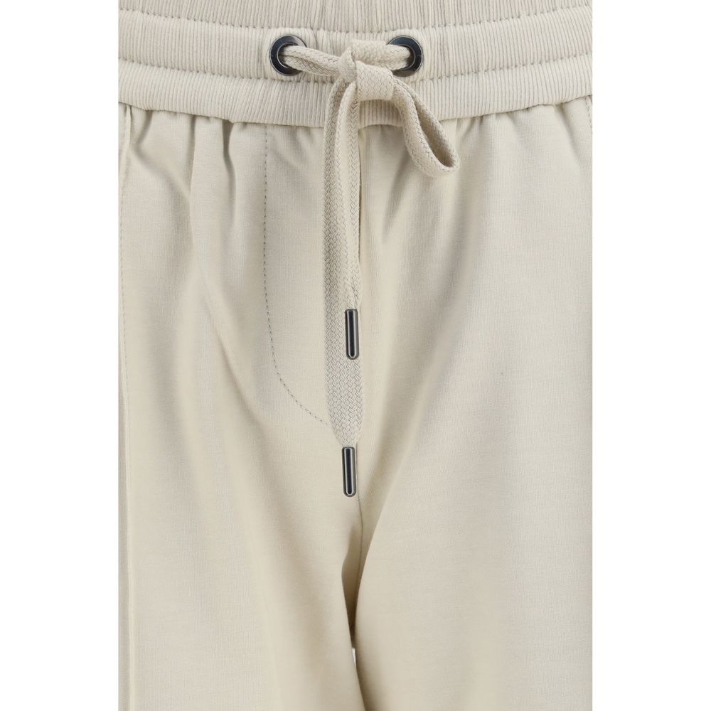 Beige Cotton Joggers (Workout Pants)