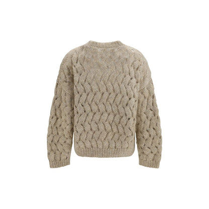 Beige Mohair Sweatshirt