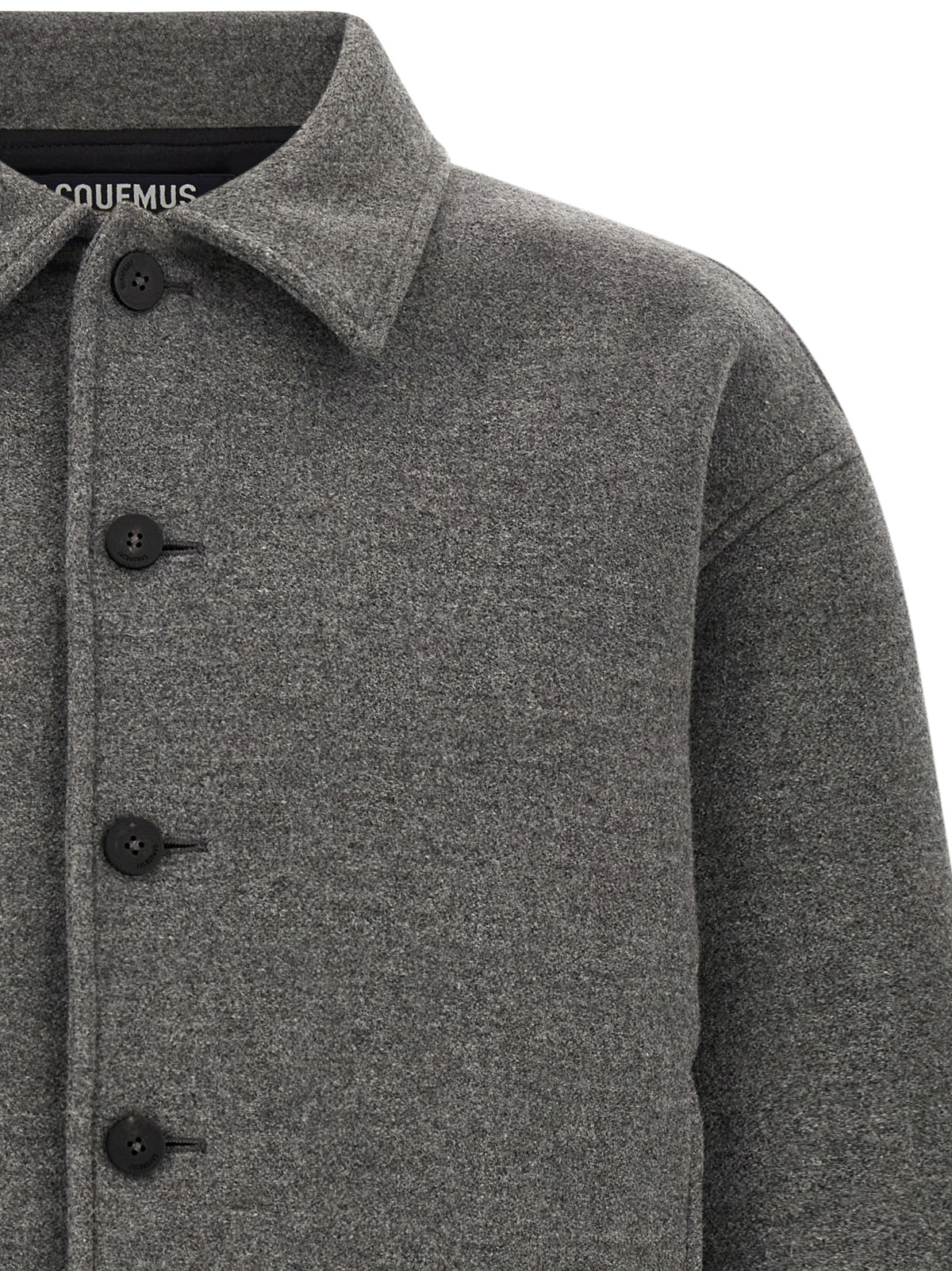 Gray Virgin Wool Bomber
