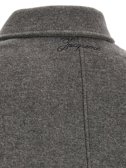 Gray Virgin Wool Bomber