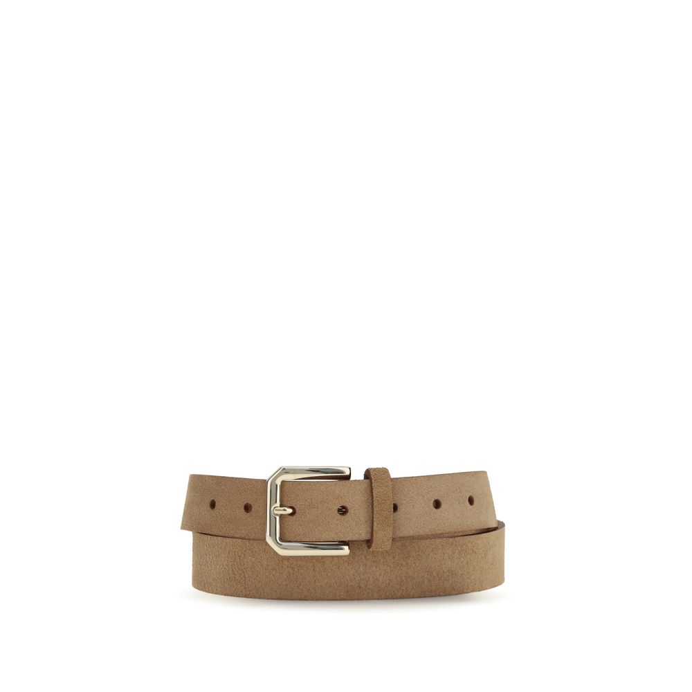Beige Calf Leather Bos Taurus Regular Belt