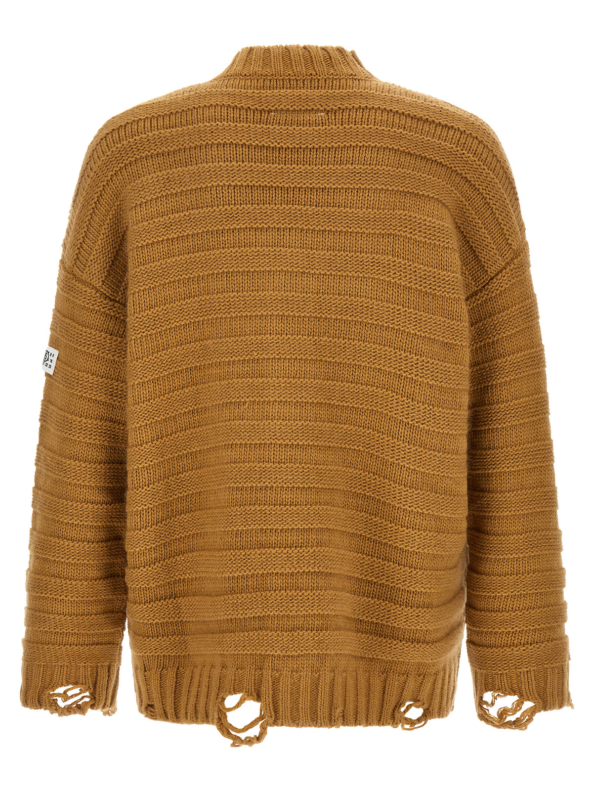 Beige Virgin Wool Cardigan